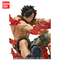Bandai Figuarts ZERO ONE PIECE ACE Official Genuine Figure Model Anime Gift Collectible Model Toy Halloween Gift Statue Ornament