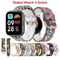 Printed Silicone band For Redmi Watch 3 Active Smart Bracelet Straps For Redmi Watch 3 Lite Wrist Band