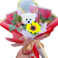 buket boneka bunga dan snack