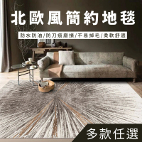 【壁琪】北歐風簡約時尚地毯(防刀痕磨損柔軟舒適 160*230cm)
