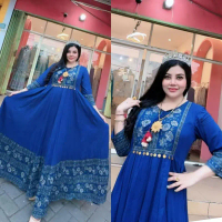 Gamis katun Paris polos koin