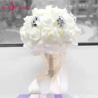 Beauty Emily 2020 Wedding Bride Holding Flower Bouquet Wedding Accessories
