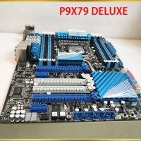 For ASUS Workstation Motherabord P9X79 DELUXE Support i7 X79 LGA 2011 64GB DDR3 PCIE 3.0 ATX Mainboard