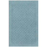 Traditional Dylan Solid Olefin Blue Indoor Accent Rug, 2'6"x3'10"