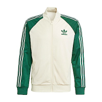 Adidas SST TT IS1403 男 外套 運動 經典 三葉草 復古 修身 拉鍊口袋 米綠