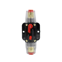 Resettable Circuit Breaker 20A 30A 40A 50A 60A 80A 100A 125A 150A Car Truck Resettable Fuse Short Protection Fuse Holder