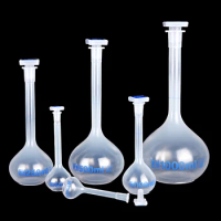 Plastic volumetric flask 25-500ml chemical experiment instrument Teaching demonstration transparent Laboratory supplies