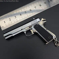 Toy M1911 Miniature Alloy Small Colt Government Colt 1911 Pistol Replica Tiny Model Gamer Gift Collection 2.8"
