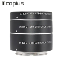 Mcoplus Auto Focus Macro Extension Tube Ring 10mm 16mm 21mm for Canon EF-M Monut EOS M M1 M6 M2 M3 M5 M50 M100 M200