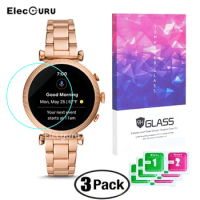 3 Pack for Fossil Sloan HR(Gen 4 Smartwatch) Tempered Glass Screen Protector 9H 2.5D Anti-scratch Bubble-free Protective Glass