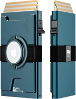 Furrid smart Airtag wallet men: metal wallet with AIRTAG holder-Apple air tag wallet for men Airtag 
