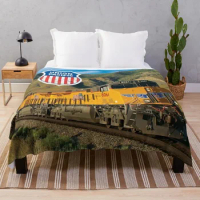 Union Pacific (Distressed) Throw Blanket king flannel blanket microfiber fabric