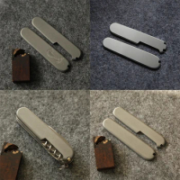 4 Patterns Titanium Alloy Knife Handle Patch Scales for 91MM Victorinox Swiss Army Knives Cobra DIY Replace Accessories Parts