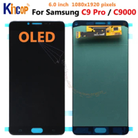 OLED For SAMSUNG GALAXY C9000 LCD C9010 Display Touch Screen Digitizer Assembly Replacement For SAMSUNG C9 pro LCD