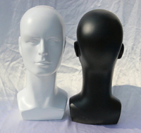 抽象藝術男模特頭假發帽子頭模耳機VR眼睛展示道具模型頭模假人頭