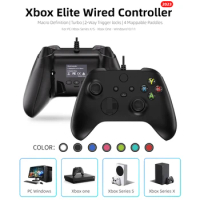 Wired Game Controller For Xbox One Series X/S Console Gamepad With Programmable Back Button For Windows PC Joysticks