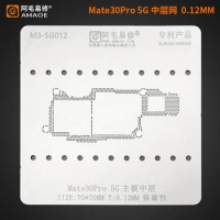 For Huawei Mate30Pro 5G Board Middle Frame BGA Stencil Motherboard Mid Layer Reball Tin Plant Net Heat Template M3-5G010 0.12mm