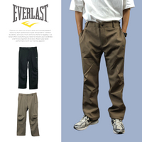 【滿千折百】EVERLAST 長褲 兩色 貼合 內刷毛 休閒長褲 男 4151154020 4151154032