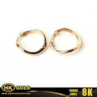 Giwang Emas 8K Jepit Wanita Type 372 HK GOLD