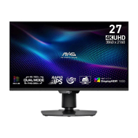 微星 MAG274UPDF E16M 27 吋 4K 160Hz 顯示器黑色遊戲顯示器 (V049)  