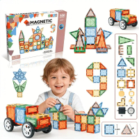 Magnetic Tiles Mainan Edukasi Anak Magnetic Blocks DIY Building Brick Anak Edukatif 3D Magnet Tiles