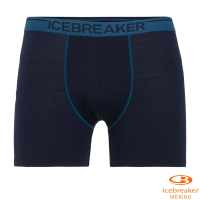 【Icebreaker】男款 美麗諾羊毛 Anatomica 高彈性四角內褲.衛生褲(IB103029 深藍)