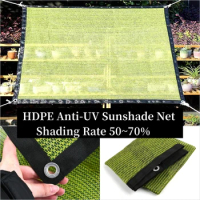 Shading 50~70% Sunshade Net Anti-UV Plant Cover Mesh Garden Sun Shed Gazebo Awning Safety Fence Netting Terrace Canopy Sail