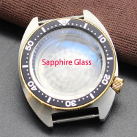 41mm Mod Case Parts Gold SKX007 SKX009 SKX013 Men's Watches For Seiko Tuna Turtle nh35 nh36 Movement Sapphire Glass 28.5mm Dial