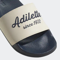 【adidas】拖鞋 男鞋 女鞋 運動 ADILETTE SHOWER 白深藍 GW8748-UK8-26.5CM