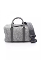 Christian Dior Pre-Loved Christian Dior LINGOT26 Rango oblique Handbag canvas leather gray Silver 2W