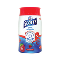 SCOTT'S DHA Omega 3 Gummies Strawberry Brain Support 60S For Kids