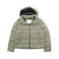 Pyrenex Spoutnic Down Jacket With Removable Hood Khaki Women 36 Green