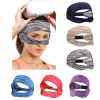 For Meta Oculus Quest 2 VR Accessories Eye Mask Cover Breathable Sweat Band Adjustable Sizes Headset For Oculus Quest 2 HTC Vive