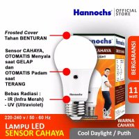 Lampu Led Hannochs Sensor Cahaya 11 Watt Cahaya Putih