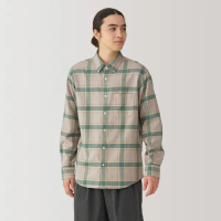【MUJI 無印良品】男雙面起毛法蘭絨長袖襯衫(共7色)