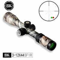Bobcat King 3-12X44 SFIR Camouflage Appearance Tactical Optical Sight Sniper Hunting Rifle Aiming Air Gun Riflescope
