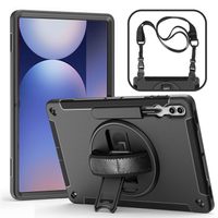 【5少量現貨】S10 / S9 Ultra 14.6吋 TPU 軍規保護殼+背帶 適 三星 平板 Samsung Galaxy Tab S10 S9 S8 Ultra 保護套 SM-X920/X926