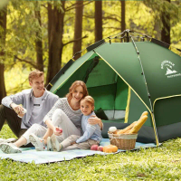 3/4 Person Outdoor Camping Tent Fast Pop Up Automatic Tent Foldable UV Resist tent camping Khemah ca