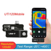 UNI-T UTi120Mobile Infrared Thermal Imaging Camera Thermometer Industrial Detection Pyrometer Mini Portable For Android