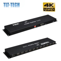 4K HDMI Splitter1 in 10 Out Splitter Support Full HD 4K/2K 3D Resolution with IR Extension EDID Management RS 232