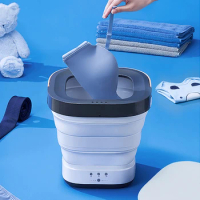Folding Mini Small Washing Machine Household Portable Underwear Bra Washing Machines and Drying Machines