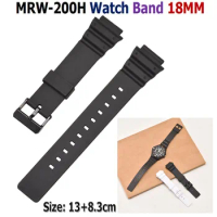 Replacement Strap Watch Band MRW-200H Bracelet Accessories PU Silicone Wristband MRW200H Watches Watchband Belt Straps