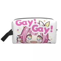 Fashion Gay Gay Otori Emu Anime Cartoon Travel Toiletry Bag Women Cosmetic Makeup Organizer Beauty Storage Dopp Kit