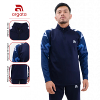 Jaket Traktop Pria Wanita cocok untuk Olahraga Gym Lari bersepeda Bahan Scuba Maximus 200 GSM – Half