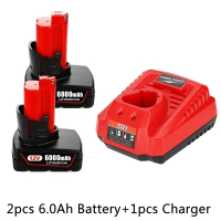 12V Battery 3Ah 6Ah 9Ah Rechargeable Milwaukee M12 XC Cordless Tools 48-11-2402 48-11-2411 48-11-24