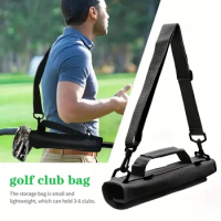 New Portable Mini Golf Club Bag Outdoor Practice Training Portable Storage Lightweight Shoulder Bag Crossbody Club Bag Unisex