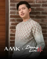 AMK Kemeja Koko Pria Lengan Panjang KK Sakina Ls Terracota M