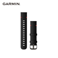 GARMIN Quick Release 22mm 黑色皮革錶帶暨深灰色錶扣