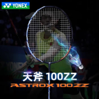 Yonex Badminton Racket ASTROX 100ZZ navy blue High Quality Carbon Fiber Offensive Professional Badmi