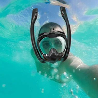 VELRAPCOR Snorkeler Kacamata Full Face Diving - Memudahkan Menikmati Bawah Laut, Desain Full Face IH